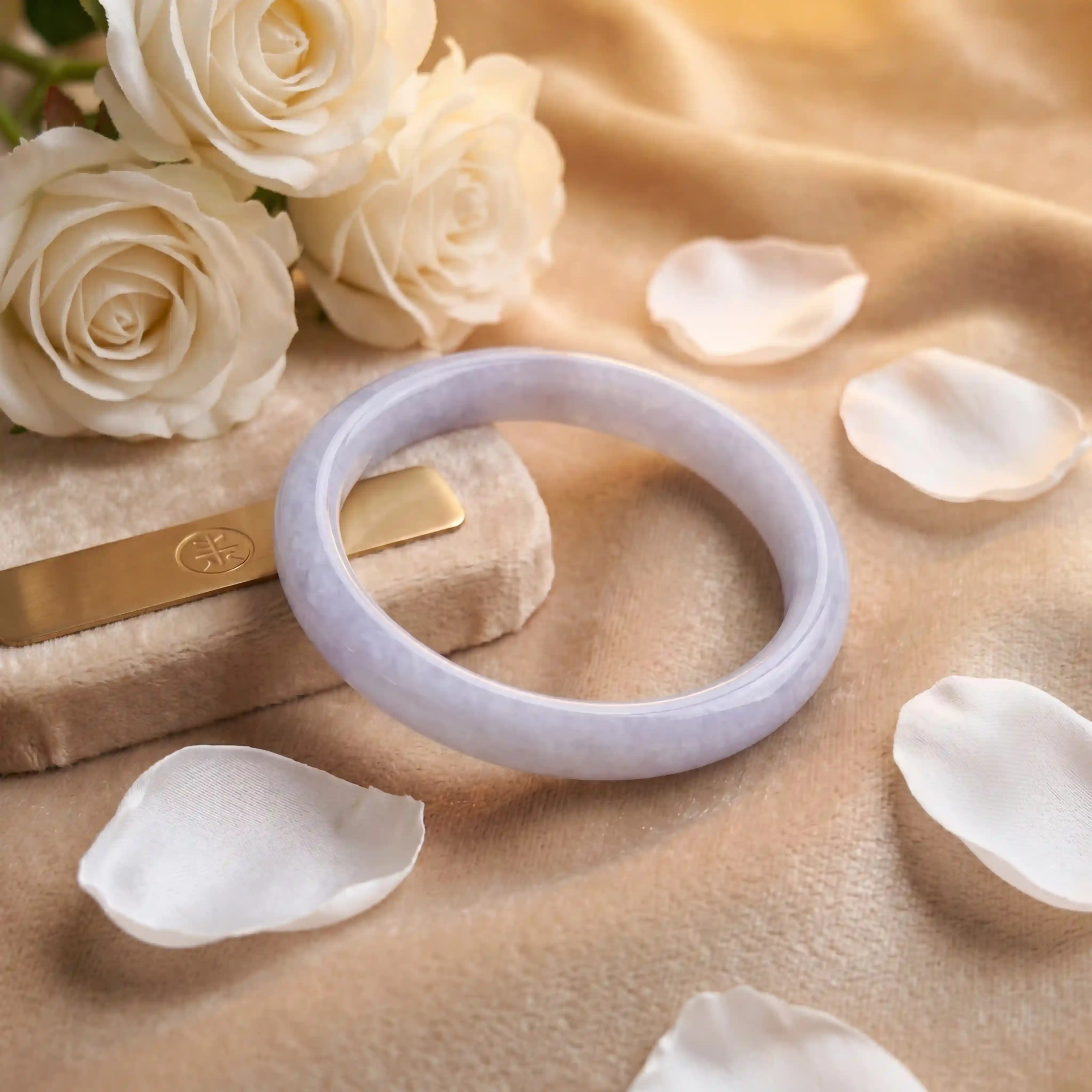Whisper Dawn Faux Jade Bangle